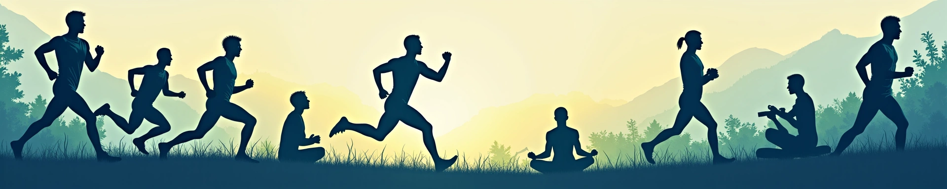 Banner image for Men's Health category showing active men
